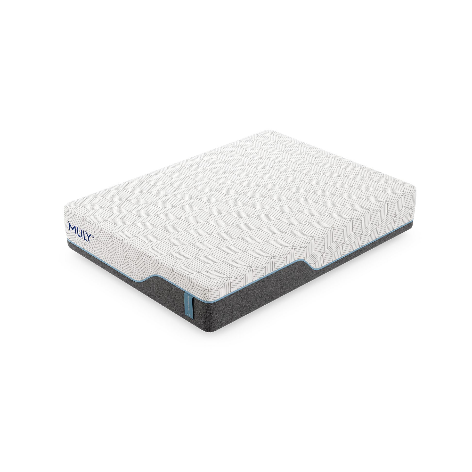 Harmony Chill 2.0 13" Memory Foam Mattress With Advanced Temperature Regulation, Corner View, Right Side, Zoomed Out