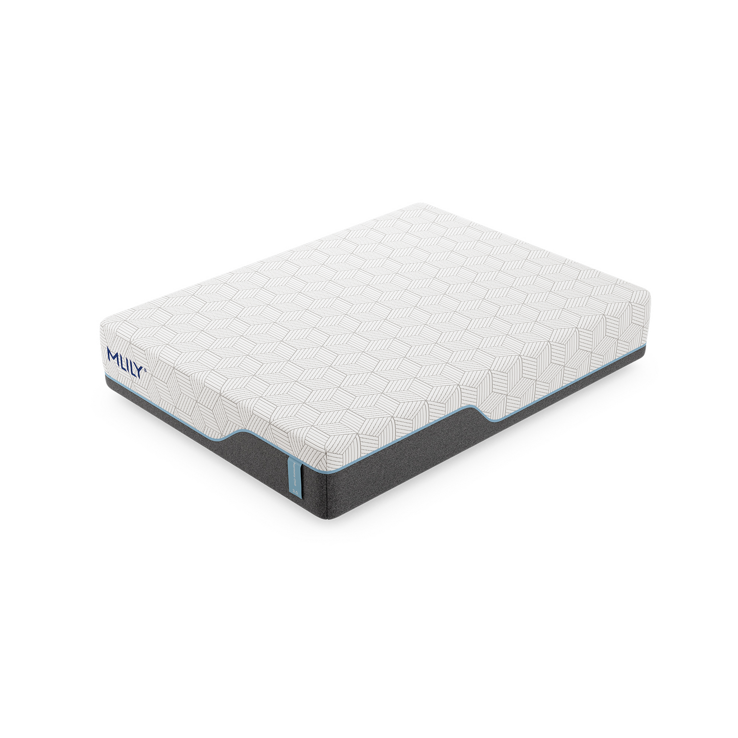 Harmony Chill 3.0 13" Memory Foam Mattress With Advanced Temperature Regulation, Corner View, Right Side, Zoomed Out