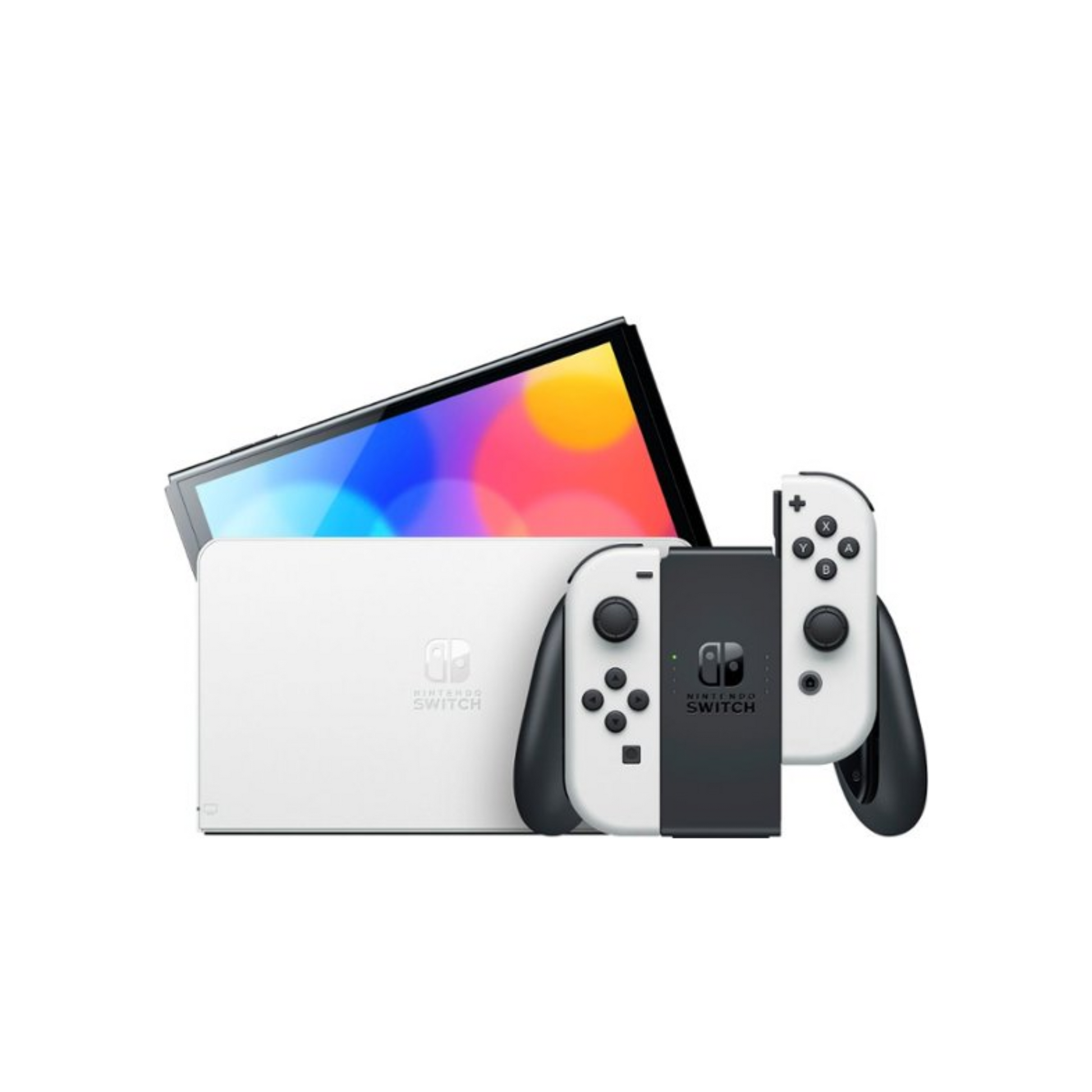 Nintendo - Switch – OLED Model W/ White Joy-Con - White, Manufacture Photo 2