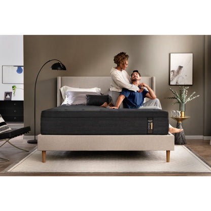 ONYX Max 14" Hybrid Mattress With Copper Infused Memory Foam Inside Of A Bedroom With A Man And Woman Expressing Their Love